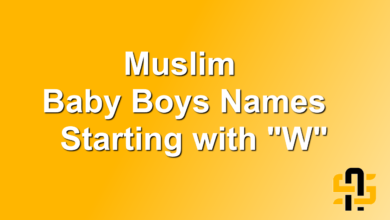 Muslim Baby Boys Names Starting with W