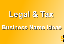Legal & Tax Business Name Ideas