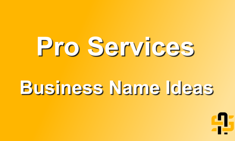 Professional Services Business Name Ideas