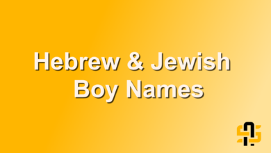 Hebrew & Jewish Boy Names